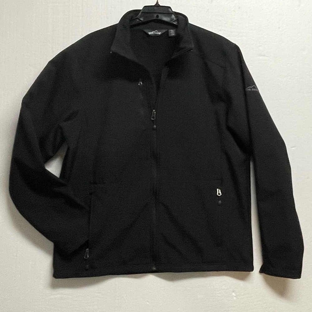 Eddie Bauer Men's Black Soft Shell Jacket Size Large